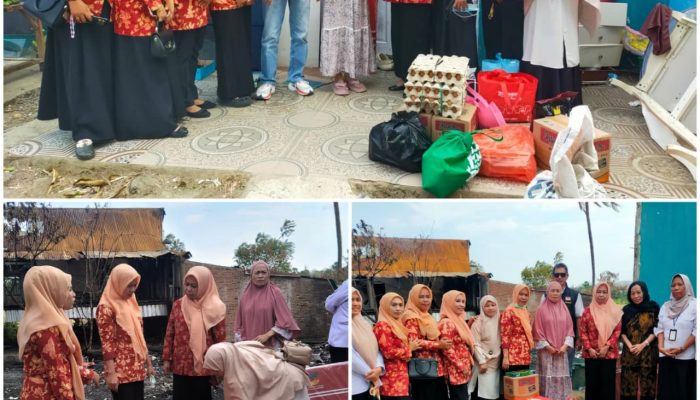 Pemda Jeneponto dan DWP BKPSDM Salurkan Bantuan untuk Korban Kebakaran di Kelurahan Benteng