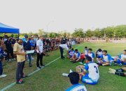 Bupati Jeneponto Hadir Langsung Dukung Kemenangan Jeneponto 4-2 atas Pemprov Sulsel di Lapangan Syekh Yusuf